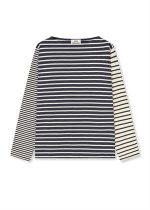 Silke soft single ls tee Parisian Night/Vanilla Ice Mads Nørgaard 